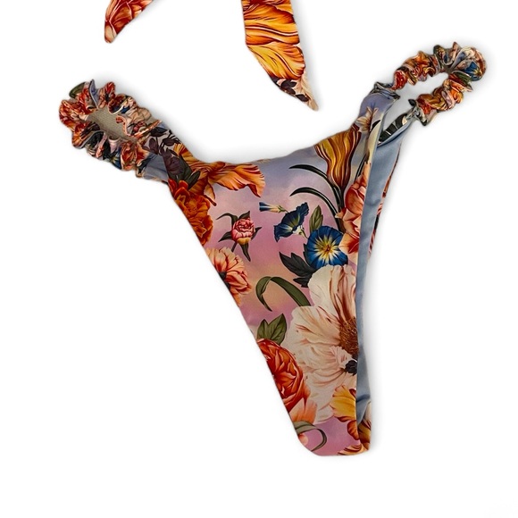 Agua Bendita Floral Bikini Size Small/Medium - Picture 6 of 8